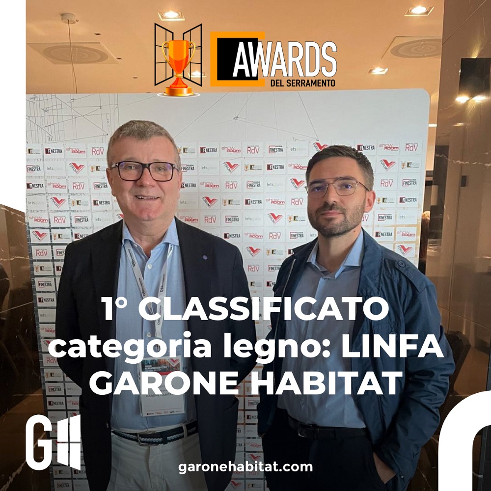 L’azienda Garone Habitat trionfa gli Awards del Serramento 2024