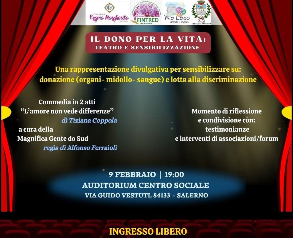 Il Dono per la Vita: Teatro e Sensibilizzazione” – Spettacolo Teatrale per  la Donazione e la Lotta alla Discriminazione – Gazzettadellirpinia